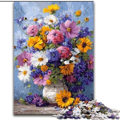 Puzzle für Erwachsene, 1000 Teile, Blumenkunst-Puzzle, pädagogisches Denkspiel, künstlerische Heim- und Bürodekoration, ab 14 Jahren, 50x75cm Puzzle für Erwachsene, 1000 Teile, Blumenkunst-Puzzle, pädagogisches Denkspiel, künstlerische Heim- und Bürodekoration, ab 14 Jahren, 50x75cm von RZFWJL