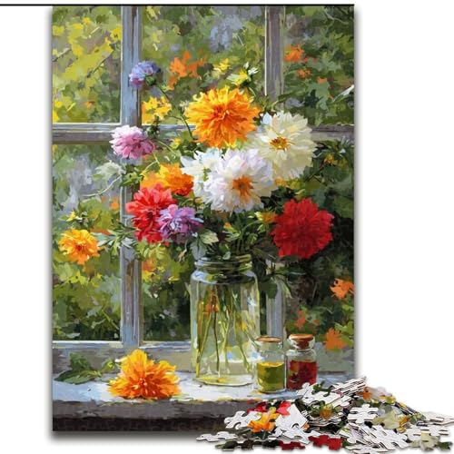 Puzzle für Erwachsene, 1000 Teile, Blumenkunst-Puzzle, pädagogisches Denkspiel, künstlerische Heim- und Bürodekoration, ab 14 Jahren, 50x75cm Puzzle für Erwachsene, 1000 Teile, Blumenkunst-Puzzle, pädagogisches Denkspiel, künstlerische Heim- und Bürodekoration, ab 14 Jahren, 50x75cm von RZFWJL