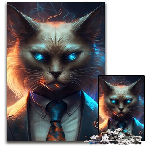 Puzzle für Erwachsene, 1000 Teile, Boss Dog Puzzle, interaktives Familienspiel, Denksportaufgabe, Lernspielzeug, 50x75cm/19,68x29,52 Zoll Puzzle für Erwachsene, 1000 Teile, Boss Dog Puzzle, interaktives Familienspiel, Denksportaufgabe, Lernspielzeug, 50x75cm/19,68x29,52 Zoll von RZFWJL