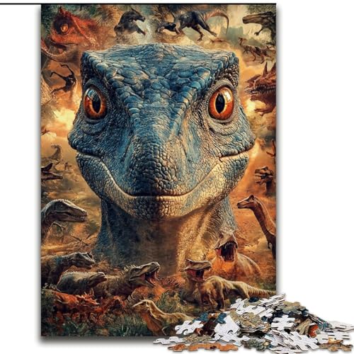 Puzzle für Erwachsene, 1000 Teile, Dinosaurier-Puzzle, interaktives Familienspiel, Familienaktivitätsspiel, 50x75cm Puzzle für Erwachsene, 1000 Teile, Dinosaurier-Puzzle, interaktives Familienspiel, Familienaktivitätsspiel, 50x75cm von RZFWJL