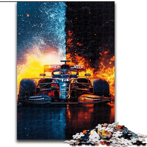 Puzzle für Erwachsene, 1000 Teile, EIS- und Feuer-Sportwagen-Puzzle, Spiel für Erwachsene, Geschenk, interaktives Familienspiel, Gehirn-Herausforderung, Geschenk, 50x75cm Puzzle für Erwachsene, 1000 Teile, EIS- und Feuer-Sportwagen-Puzzle, Spiel für Erwachsene, Geschenk, interaktives Familienspiel, Gehirn-Herausforderung, Geschenk, 50x75cm von RZFWJL