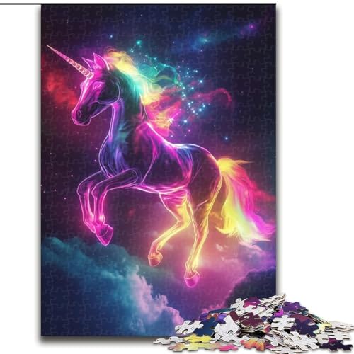 Puzzle für Erwachsene, 1000 Teile, Einhorn des Universums, geeignet für Kinder ab 14 Jahren, Wohndeko-Angebot als Geschenk für die ganze Familie (Größe 50x75cm) von RZFWJL