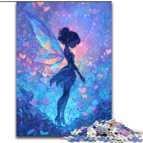 Puzzle für Erwachsene, 1000 Teile, Elfenmädchen-Puzzle, Spiel für Erwachsene, Geschenk, interaktives Familienspiel, Gehirn-Herausforderung, Geschenk, 50x75cm von RZFWJL