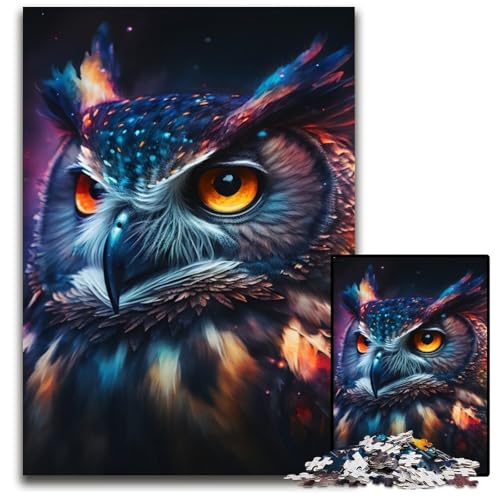 Puzzle für Erwachsene, 1000 Teile, Eulen-Puzzle, interaktives Familienspiel, Denksportaufgabe, Lernspielzeug, 50x75cm/19,68x29,52 Zoll Puzzle für Erwachsene, 1000 Teile, Eulen-Puzzle, interaktives Familienspiel, Denksportaufgabe, Lernspielzeug, 50x75cm/19,68x29,52 Zoll von RZFWJL