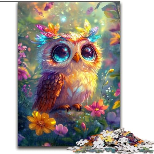Puzzle für Erwachsene, 1000 Teile, Eulenblumen-Puzzle, pädagogisches Denkspiel, künstlerische Heim- und Bürodekoration, ab 14 Jahren, 50x75cm Puzzle für Erwachsene, 1000 Teile, Eulenblumen-Puzzle, pädagogisches Denkspiel, künstlerische Heim- und Bürodekoration, ab 14 Jahren, 50x75cm von RZFWJL