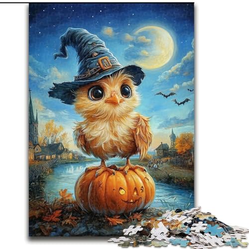 Puzzle für Erwachsene, 1000 Teile, Eulenkürbis, geeignet für Kinder ab 14 Jahren, Wohndeko-Angebot als Geschenk für die ganze Familie (Größe 50x75cm) von RZFWJL