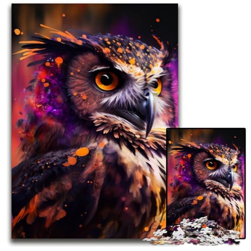Puzzle für Erwachsene, 1000 Teile, Fantasie-Eulen-Puzzle, interaktives Familienspiel, Denksportaufgabe, Lernspielzeug, 26x38cm/10,23x14,96 Zoll Puzzle für Erwachsene, 1000 Teile, Fantasie-Eulen-Puzzle, interaktives Familienspiel, Denksportaufgabe, Lernspielzeug, 26x38cm/10,23x14,96 Zoll von RZFWJL