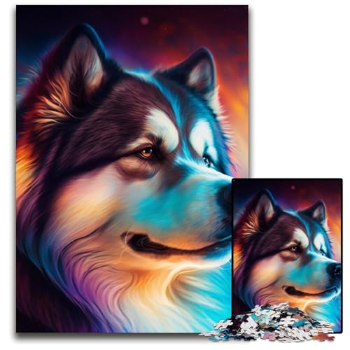 Puzzle für Erwachsene, 1000 Teile, Fantasie-Hunde-Puzzle, interaktives Familienspiel, Denksportaufgabe, Lernspielzeug, 26x38cm/10,23x14,96 Zoll Puzzle für Erwachsene, 1000 Teile, Fantasie-Hunde-Puzzle, interaktives Familienspiel, Denksportaufgabe, Lernspielzeug, 26x38cm/10,23x14,96 Zoll von RZFWJL