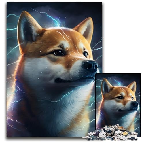 Puzzle für Erwachsene, 1000 Teile, Fantasie-Hunde-Puzzle, interaktives Familienspiel, Denksportaufgabe, Lernspielzeug, 26x38cm/10,23x14,96 Zoll Puzzle für Erwachsene, 1000 Teile, Fantasie-Hunde-Puzzle, interaktives Familienspiel, Denksportaufgabe, Lernspielzeug, 26x38cm/10,23x14,96 Zoll von RZFWJL