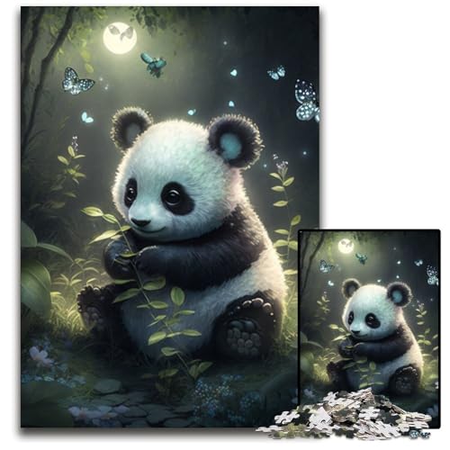 Puzzle für Erwachsene, 1000 Teile, Fantasy-Panda-Puzzle, interaktives Familienspiel, Denksportaufgabe, Lernspielzeug, 26x38cm/10,23x14,96 Zoll von RZFWJL