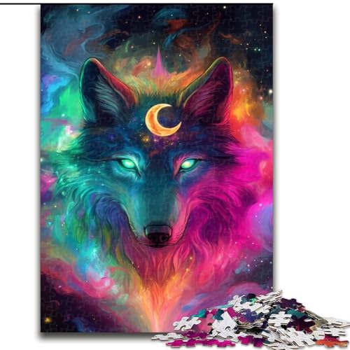 Puzzle für Erwachsene, 1000 Teile, Fantasy-Wolf-Puzzle, pädagogisches Denkspiel, künstlerische Heim- und Bürodekoration, ab 14 Jahren, 50x75cm Puzzle für Erwachsene, 1000 Teile, Fantasy-Wolf-Puzzle, pädagogisches Denkspiel, künstlerische Heim- und Bürodekoration, ab 14 Jahren, 50x75cm von RZFWJL