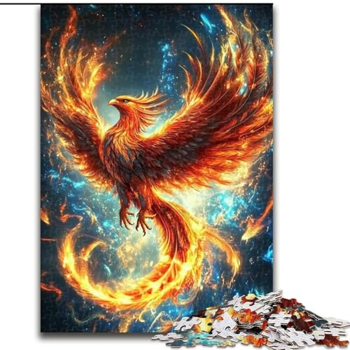 Puzzle für Erwachsene, 1000 Teile, Flammen-Phönix-Puzzle, pädagogisches Denkspiel, künstlerische Heim- und Bürodekoration, ab 14 Jahren, 50x75cm Puzzle für Erwachsene, 1000 Teile, Flammen-Phönix-Puzzle, pädagogisches Denkspiel, künstlerische Heim- und Bürodekoration, ab 14 Jahren, 50x75cm von RZFWJL