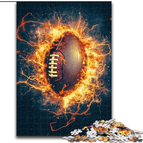Puzzle für Erwachsene, 1000 Teile, Flammen-Rugby-Puzzle, pädagogisches Denkspiel, künstlerische Heim- und Bürodekoration, ab 14 Jahren, 50x75cm Puzzle für Erwachsene, 1000 Teile, Flammen-Rugby-Puzzle, pädagogisches Denkspiel, künstlerische Heim- und Bürodekoration, ab 14 Jahren, 50x75cm von RZFWJL