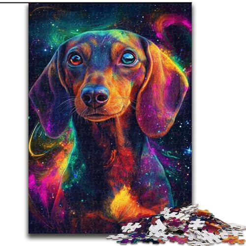 Puzzle für Erwachsene, 1000 Teile, Galaxie-Hunde-Puzzle aus Holz, anspruchsvolles Denkspiel für Teenager, unterhaltsames interaktives Spiel für die ganze Familie, 1000 Teile(50x75cm) von RZFWJL