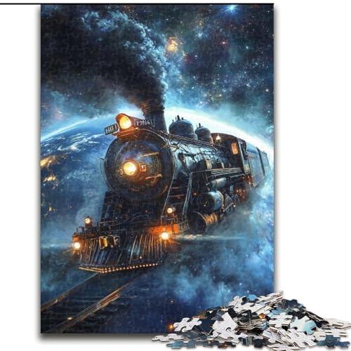 Puzzle für Erwachsene, 1000 Teile, Galaxie-Zug, Spiel für Erwachsene, Geschenk, interaktives Familienspiel, Gehirn-Herausforderung, Geschenk, 50x75cm von RZFWJL