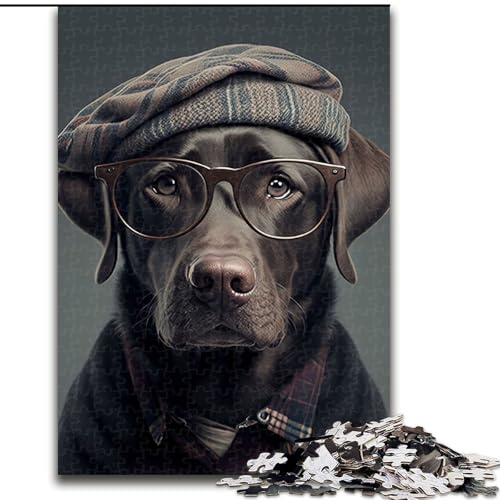 Puzzle für Erwachsene, 1000 Teile, Hipster-Hund in Kleidung, Puzzle aus Holz, Spielzeug, Geschenk, pädagogisches, intellektuelles, entspannendes Spaßspiel für die ganze Familie, 1000 Teile(50x75cm) Puzzle für Erwachsene, 1000 Teile, Hipster-Hund in Kleidung, Puzzle aus Holz, Spielzeug, Geschenk, pädagogisches, intellektuelles, entspannendes Spaßspiel für die ganze Familie, 1000 Teile(50x75cm) von RZFWJL