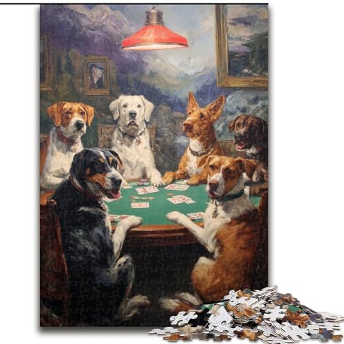 Puzzle für Erwachsene, 1000 Teile, Hund spielt Poker, Puzzle, Spiel für Erwachsene, Geschenk, interaktives Familienspiel, Gehirn-Herausforderung, Geschenk, 50x75cm Puzzle für Erwachsene, 1000 Teile, Hund spielt Poker, Puzzle, Spiel für Erwachsene, Geschenk, interaktives Familienspiel, Gehirn-Herausforderung, Geschenk, 50x75cm von RZFWJL