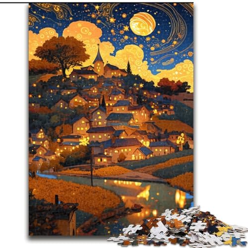 Puzzle für Erwachsene, 1000 Teile, Japanisches Puzzle, pädagogisches Denkspiel, künstlerische Heim- und Bürodekoration, ab 14 Jahren, 50x75cm von RZFWJL