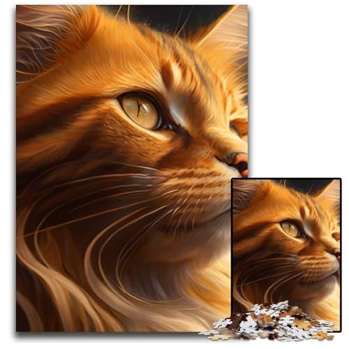 Puzzle für Erwachsene, 1000 Teile, Katzen-Puzzle, interaktives Familienspiel, Denksportaufgabe, Lernspielzeug, 26x38cm/10,23x14,96 Zoll Puzzle für Erwachsene, 1000 Teile, Katzen-Puzzle, interaktives Familienspiel, Denksportaufgabe, Lernspielzeug, 26x38cm/10,23x14,96 Zoll von RZFWJL