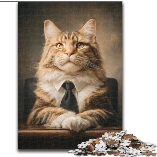 Puzzle für Erwachsene, 1000 Teile, Katzen-Puzzle, pädagogisches Denkspiel, künstlerische Heim- und Bürodekoration, ab 14 Jahren, 50x75cm Puzzle für Erwachsene, 1000 Teile, Katzen-Puzzle, pädagogisches Denkspiel, künstlerische Heim- und Bürodekoration, ab 14 Jahren, 50x75cm von RZFWJL