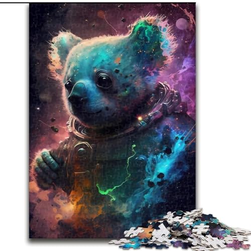Puzzle für Erwachsene, 1000 Teile, Koala, wunderbares Puzzle aus Holz, anspruchsvolles Denkspiel für Teenager, unterhaltsames interaktives Spiel für die ganze Familie, 1000 Teile(50x75cm) von RZFWJL