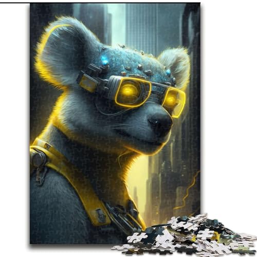 Puzzle für Erwachsene, 1000 Teile, Koala-Puzzle aus Pappe, Spielzeug, Geschenk, pädagogisches, intellektuelles, entspannendes Familienspiel, 1000 Teile(26x38cm) von RZFWJL
