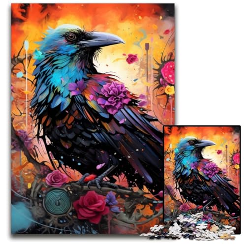 Puzzle für Erwachsene, 1000 Teile, Krähenblumen, anspruchsvolle Puzzles, Geburtstagsgeschenkidee, anspruchsvolles Denkspiel, 50x75cm/19,68x29,52 Zoll Puzzle für Erwachsene, 1000 Teile, Krähenblumen, anspruchsvolle Puzzles, Geburtstagsgeschenkidee, anspruchsvolles Denkspiel, 50x75cm/19,68x29,52 Zoll von RZFWJL