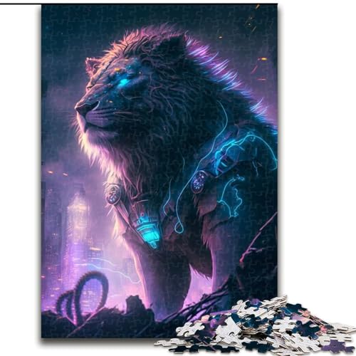 Puzzle für Erwachsene, 1000 Teile, Löwe, von Future Jigsaw Puzzles. Aus Pappe, entspannende Unterhaltung, Heimdekoration, 1000 Teile(26x38cm) von RZFWJL