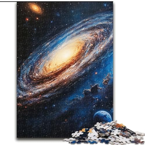 Puzzle für Erwachsene, 1000 Teile, Milchstraßen-Galaxie, Spiel für Erwachsene, Geschenk, interaktives Familienspiel, Gehirn-Herausforderung, Geschenk, 50x75cm von RZFWJL