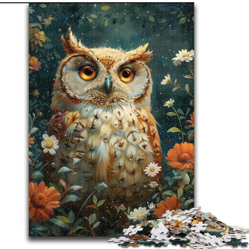 Puzzle für Erwachsene, 1000 Teile, Mohn-Eulen-Puzzle, pädagogisches Denkspiel, künstlerische Heim- und Bürodekoration, ab 14 Jahren, 50x75cm Puzzle für Erwachsene, 1000 Teile, Mohn-Eulen-Puzzle, pädagogisches Denkspiel, künstlerische Heim- und Bürodekoration, ab 14 Jahren, 50x75cm von RZFWJL