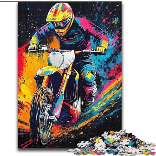 Puzzle für Erwachsene, 1000 Teile, Motorrad-Puzzle, pädagogisches Denkspiel, künstlerische Heim- und Bürodekoration, ab 14 Jahren, 50x75cm Puzzle für Erwachsene, 1000 Teile, Motorrad-Puzzle, pädagogisches Denkspiel, künstlerische Heim- und Bürodekoration, ab 14 Jahren, 50x75cm von RZFWJL