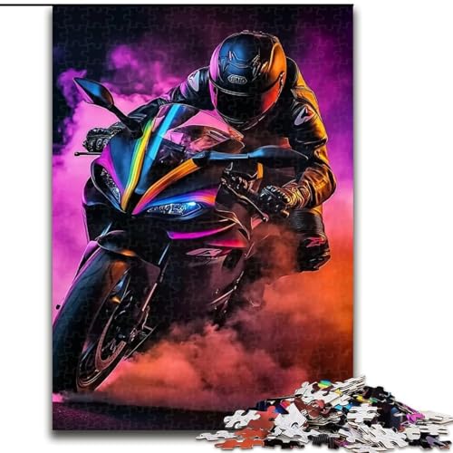 Puzzle für Erwachsene, 1000 Teile, Motorrad-Puzzle, pädagogisches Denkspiel, künstlerische Heim- und Bürodekoration, ab 14 Jahren, 50x75cm Puzzle für Erwachsene, 1000 Teile, Motorrad-Puzzle, pädagogisches Denkspiel, künstlerische Heim- und Bürodekoration, ab 14 Jahren, 50x75cm von RZFWJL