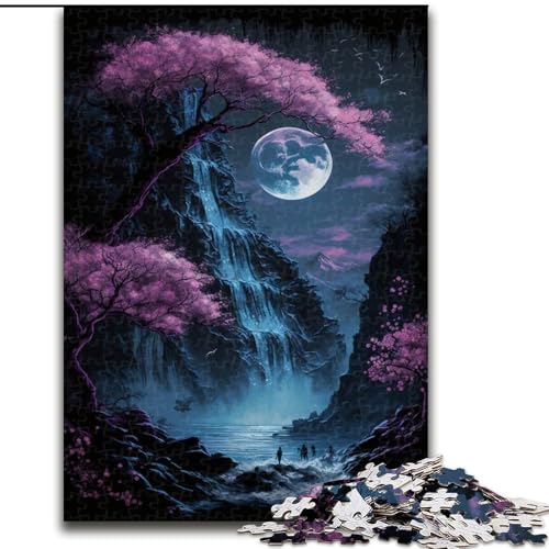 Puzzle für Erwachsene, 1000 Teile, Mount Fuji, Japan, aus Pappe, entspannende Unterhaltung, Heimdekoration, 1000 Teile(26x38cm) von RZFWJL