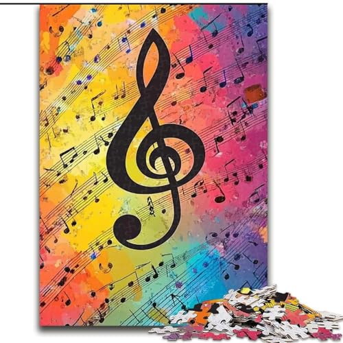 Puzzle für Erwachsene, 1000 Teile, Musiknoten-Puzzle, pädagogisches Denkspiel, künstlerische Heim- und Bürodekoration, ab 14 Jahren, 50x75cm Puzzle für Erwachsene, 1000 Teile, Musiknoten-Puzzle, pädagogisches Denkspiel, künstlerische Heim- und Bürodekoration, ab 14 Jahren, 50x75cm von RZFWJL