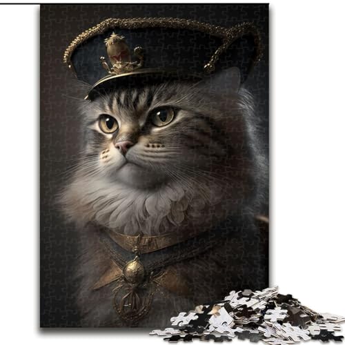 Puzzle für Erwachsene, 1000 Teile, Napoleon-Kleid, Katze, Puzzle aus Pappe, Geburtstage, Weihnachten, Halloween, Thanksgiving, Ostern, 1000 Teile(26x38cm) von RZFWJL