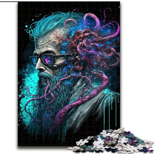 Puzzle für Erwachsene, 1000 Teile, Octopus Man, aus Pappe, Spielzeug, Geschenk, pädagogisches, intellektuelles, entspannendes Familienspiel, 1000 Teile(26x38cm) von RZFWJL