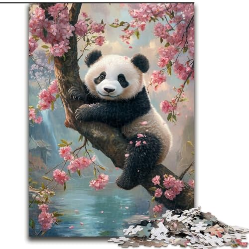 Puzzle für Erwachsene, 1000 Teile, Panda auf dem Baum, pädagogisches Denkspiel, künstlerische Heim- und Bürodekoration, ab 14 Jahren, 50x75cm Puzzle für Erwachsene, 1000 Teile, Panda auf dem Baum, pädagogisches Denkspiel, künstlerische Heim- und Bürodekoration, ab 14 Jahren, 50x75cm von RZFWJL