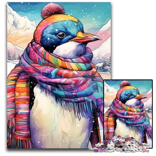 Puzzle für Erwachsene, 1000 Teile, Pinguin-Kunst, interaktives Familienspiel, Denksportaufgabe, Lernspielzeug, 26x38cm/10,23x14,96 Zoll Puzzle für Erwachsene, 1000 Teile, Pinguin-Kunst, interaktives Familienspiel, Denksportaufgabe, Lernspielzeug, 26x38cm/10,23x14,96 Zoll von RZFWJL
