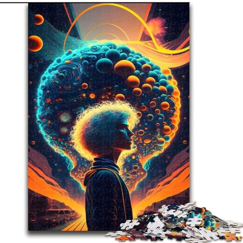 Puzzle für Erwachsene, 1000 Teile, Psychedelic Trip-Puzzle aus Pappe, anspruchsvolles Denkspiel für Teenager, unterhaltsames interaktives Spiel für die ganze Familie, 1000 Teile(26x38cm) von RZFWJL