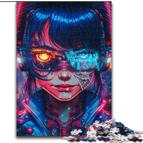 Puzzle für Erwachsene, 1000 Teile, Roboter-Mädchen-Puzzle aus Pappe, anspruchsvolles Denkspiel für Teenager, unterhaltsames interaktives Spiel für die ganze Familie, 1000 Teile(26x38cm) von RZFWJL