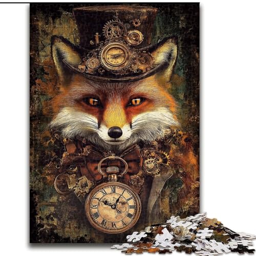 Puzzle für Erwachsene, 1000 Teile, Roboterfuchs, für Kinder ab 14 Jahren, Lernspiel, Herausforderung, Spielzeug, Geschenk zum Geburtstag (Größe 26x38cm) von RZFWJL