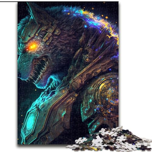 Puzzle für Erwachsene, 1000 Teile, Space Marine Wolves, aus Holz, ideal als Dekoration für Zuhause und Büro, Geburtstag, 1000 Teile(50x75cm) von RZFWJL