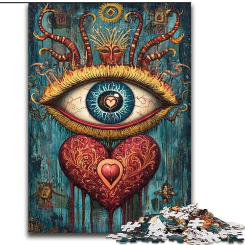 Puzzle für Erwachsene, 1000 Teile, Traumauge, für Kinder ab 14 Jahren, Lernspiel, Herausforderung, Spielzeug, Geschenk zum Geburtstag (Größe 26x38cm) von RZFWJL