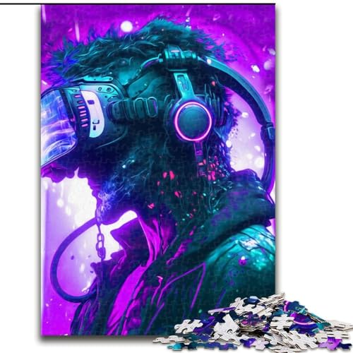 Puzzle für Erwachsene, 1000 Teile, VR-Gamer-Puzzle aus Holz, anspruchsvolles Denkspiel für Teenager, interaktives Familienspiel, 1000 Teile(50x75cm) von RZFWJL