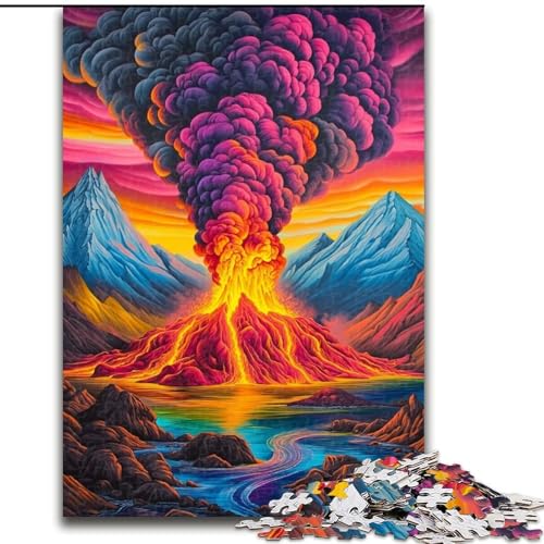 Puzzle für Erwachsene, 1000 Teile, ausbrechender Vulkan, pädagogisches Denkspiel, künstlerische Heim- und Bürodekoration, ab 14 Jahren, 50x75cm Puzzle für Erwachsene, 1000 Teile, ausbrechender Vulkan, pädagogisches Denkspiel, künstlerische Heim- und Bürodekoration, ab 14 Jahren, 50x75cm von RZFWJL