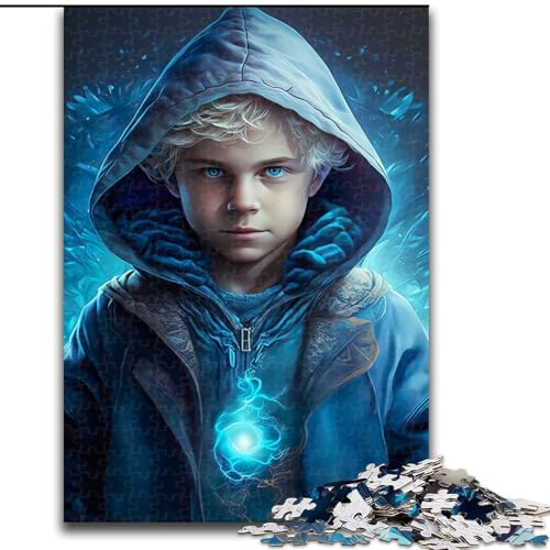 Puzzle für Erwachsene, 1000 Teile, magischer Anime-Junge, aus Holz, Familienaktivitätsspiel für Teenager, DIY-Heimdekoration, Denksportaufgabe, Geschenk, 1000 Teile(50x75cm) von RZFWJL