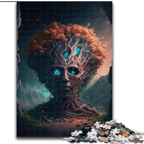 Puzzle für Erwachsene, 1000 Teile, magischer Baum, aus Pappe, Spielzeug, Geschenk, pädagogisches, intellektuelles, entspannendes Familienspiel, 1000 Teile(26x38cm) von RZFWJL