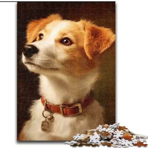 Puzzle für Erwachsene, 1000 Teile, modisches Hunde-Puzzle, Spiel für Erwachsene, Geschenk, interaktives Familienspiel, Gehirn-Herausforderung, Geschenk, 50x75cm von RZFWJL