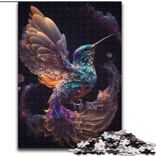 Puzzle für Erwachsene, 1000 Teile, unendliches Kolibri-Puzzle aus Pappe, Spielzeug, Geschenk, pädagogisches, intellektuelles, entspannendes Familienspiel, 1000 Teile(26x38cm) von RZFWJL