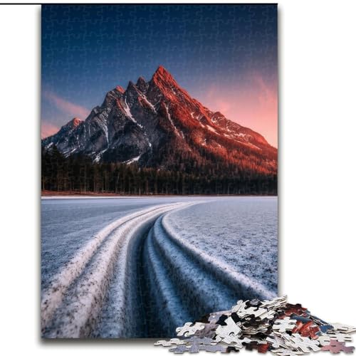 Puzzle für Erwachsene, 1000 Teile, wunderschöne Berge und Seen, Analyse und Logik, mit vollständig ineinandergreifenden, zufällig geformten Teilen, für Kinder ab 14 Jahren (Größe 50x75cm) von RZFWJL